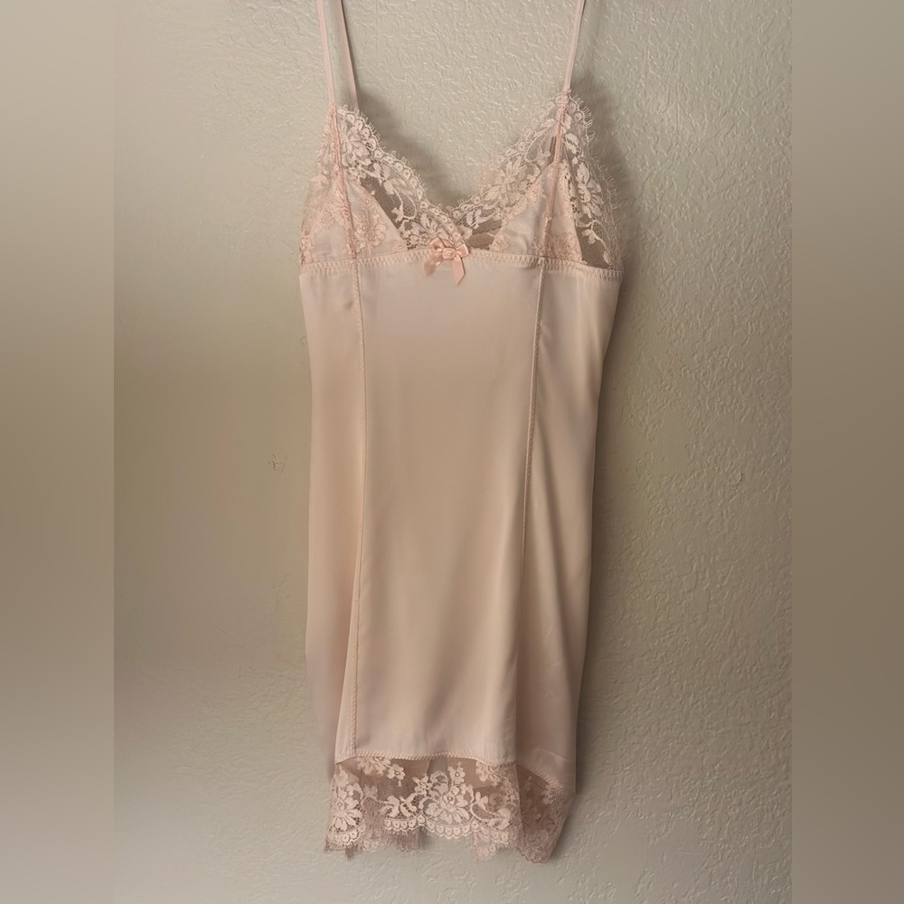 Agent Provacature pink silk camisole nightgown and robe SET!!